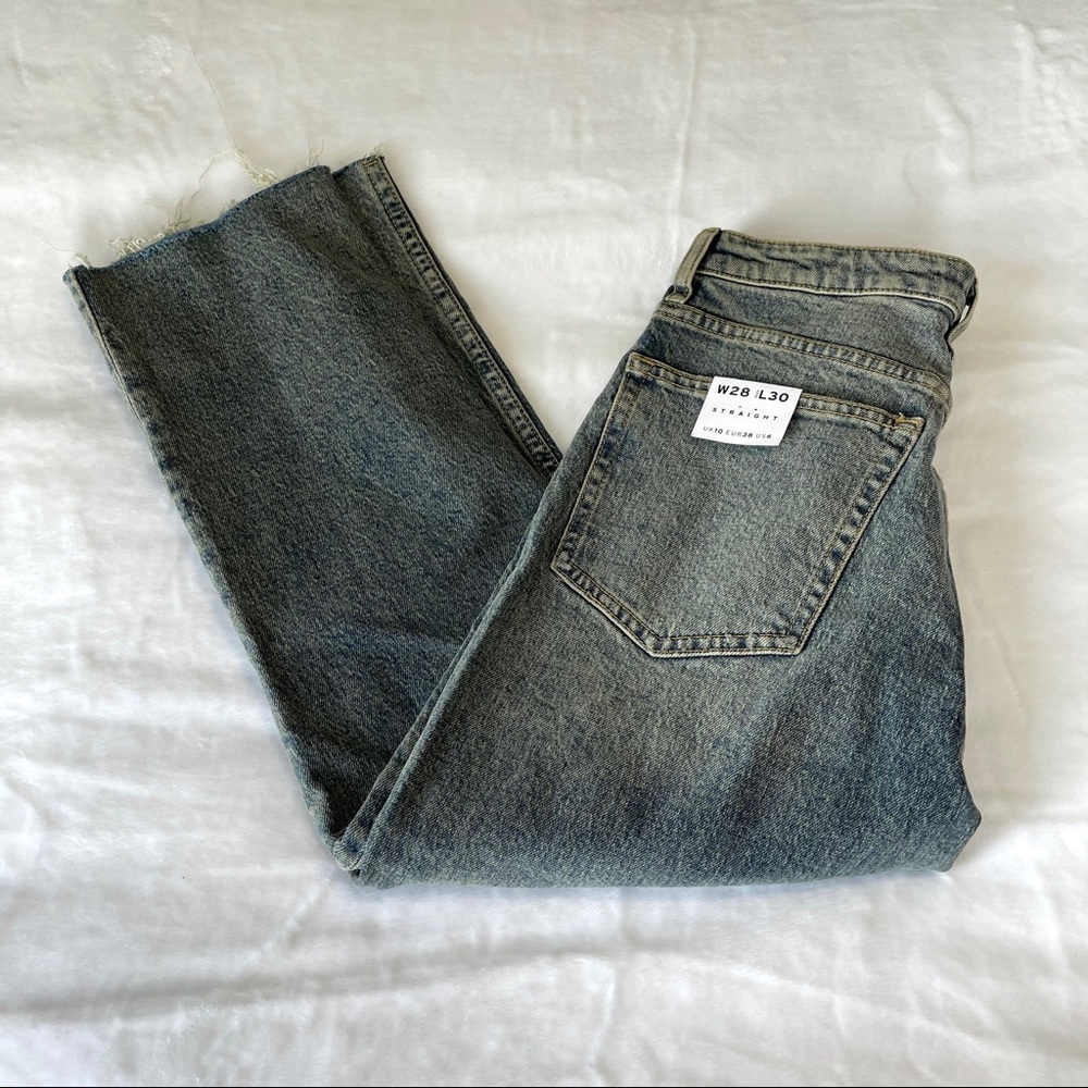 Nwot Topshop straight high waist jeans 28 (f502)